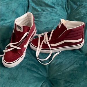 Red high top vans